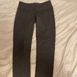 Grey Mid-Rise Leggings
